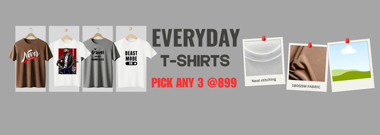 Pick Any 3 Premium Tees for ₹899: The Veluro 180 GSM Difference
