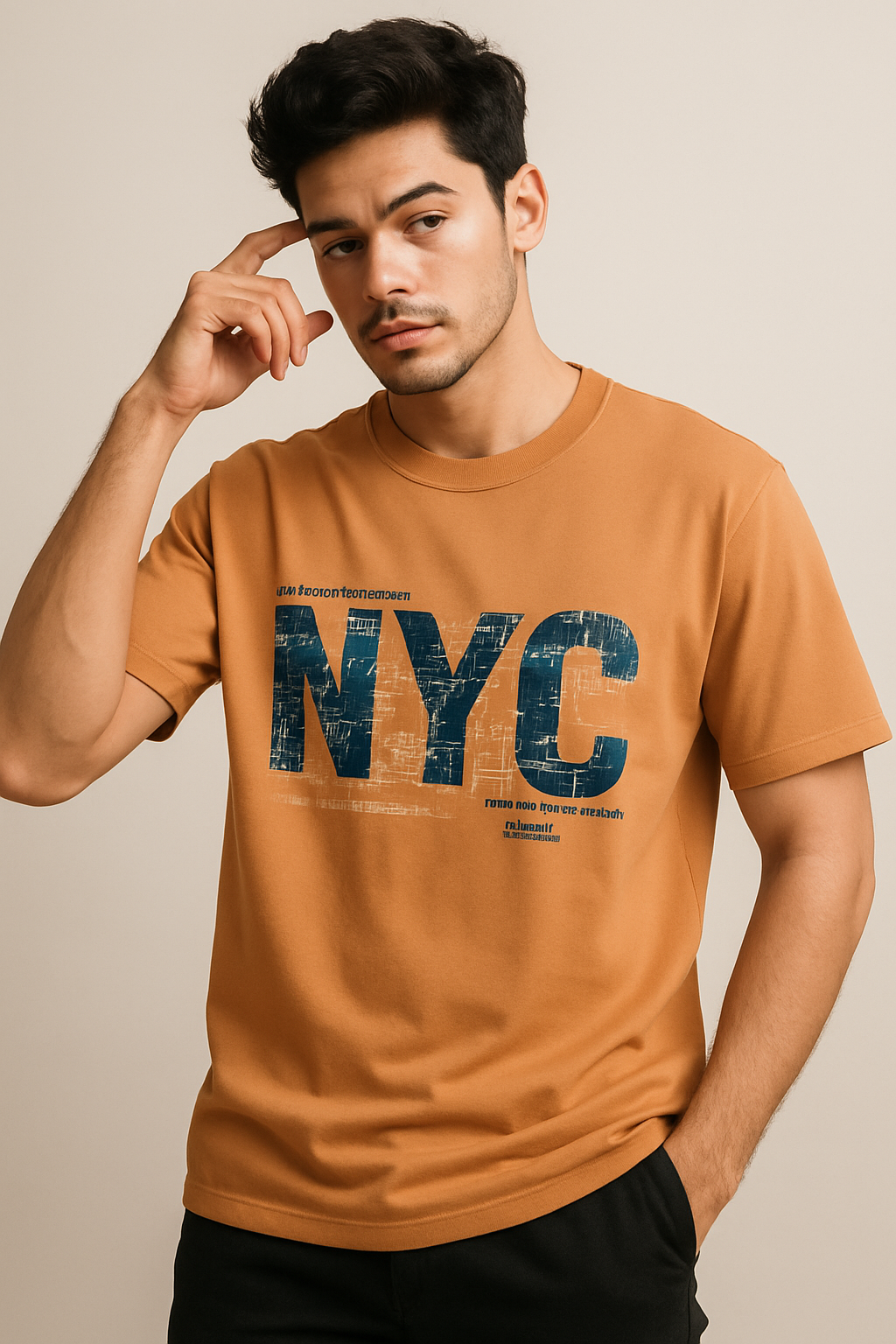 Muted orange tshirt