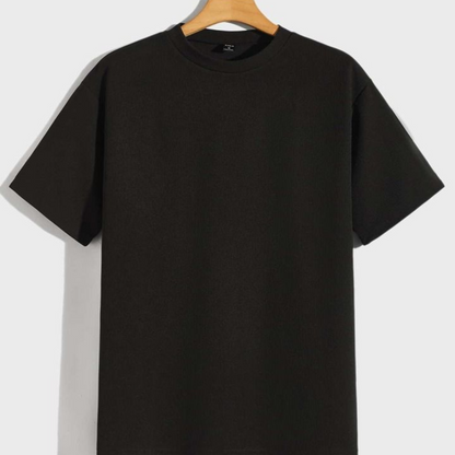 Crew neck Black Tshirt